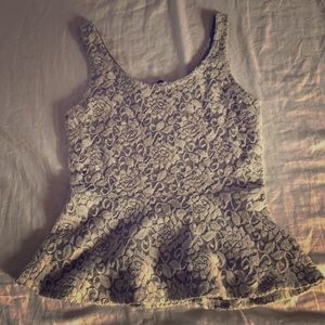 Peplum tank top